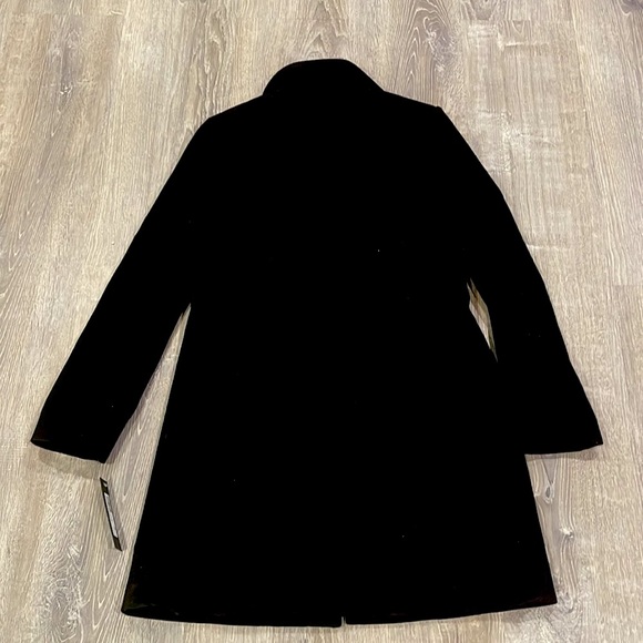 COPY - Kenneth Cole New York Wool Blend Buckle detail black Coat size 6 … - Picture 6 of 7